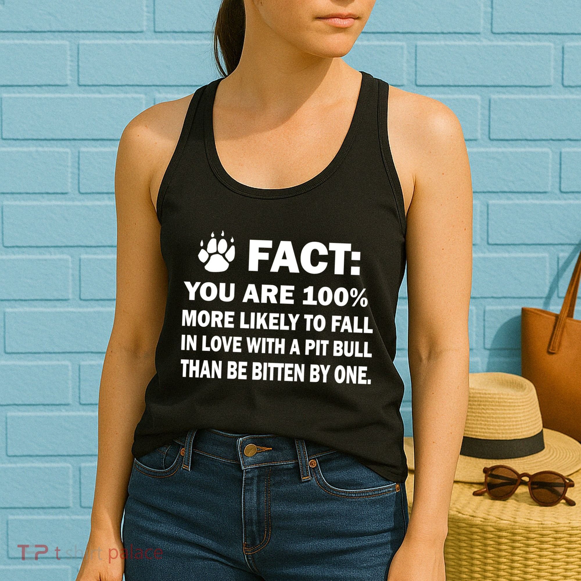 Pit Bull Funny Fact Women's Tank Top