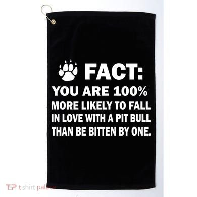 Pit Bull Funny Fact Golf Towel