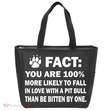 Pit Bull Funny Fact Tote Bag