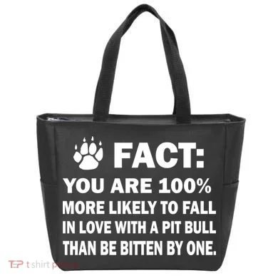 Pit Bull Funny Fact Tote Bag