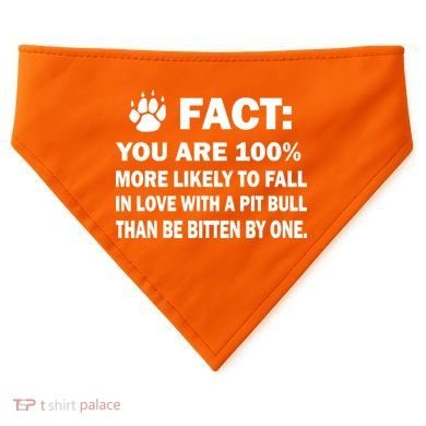 Pit Bull Funny Fact USA-Made Doggie Bandana