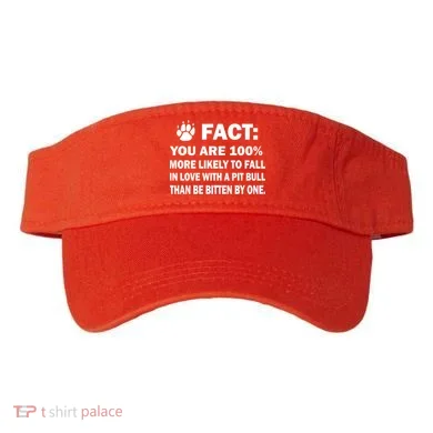 Pit Bull Funny Fact Visor