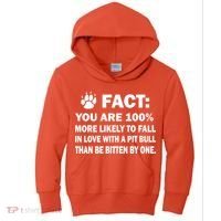 Pit Bull Funny Fact Kids Hoodie thumb 0