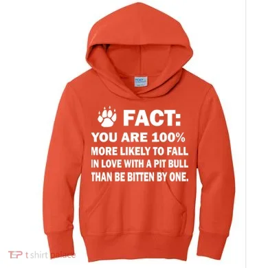 Pit Bull Funny Fact Kids Hoodie