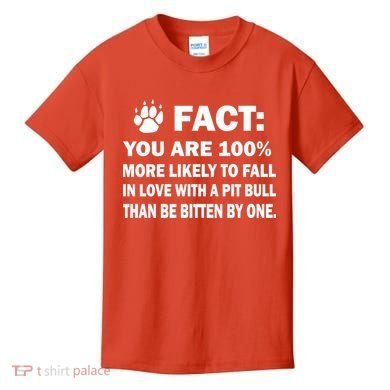 Pit Bull Funny Fact Kids T-Shirt