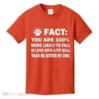 Pit Bull Funny Fact Kids T-Shirt thumb 0
