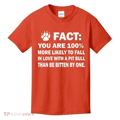 Pit Bull Funny Fact Kids T-Shirt