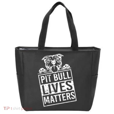 Pit Bull Lives Matters Tote Bag