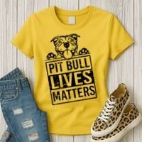 Pit Bull Lives Matters Women's T-Shirt thumb 3