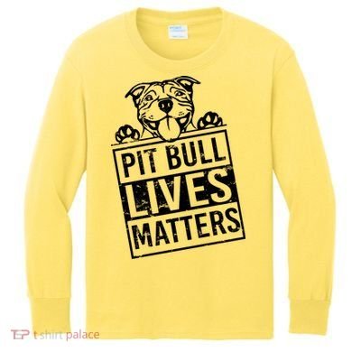 Pit Bull Lives Matters Kids Long Sleeve Shirt