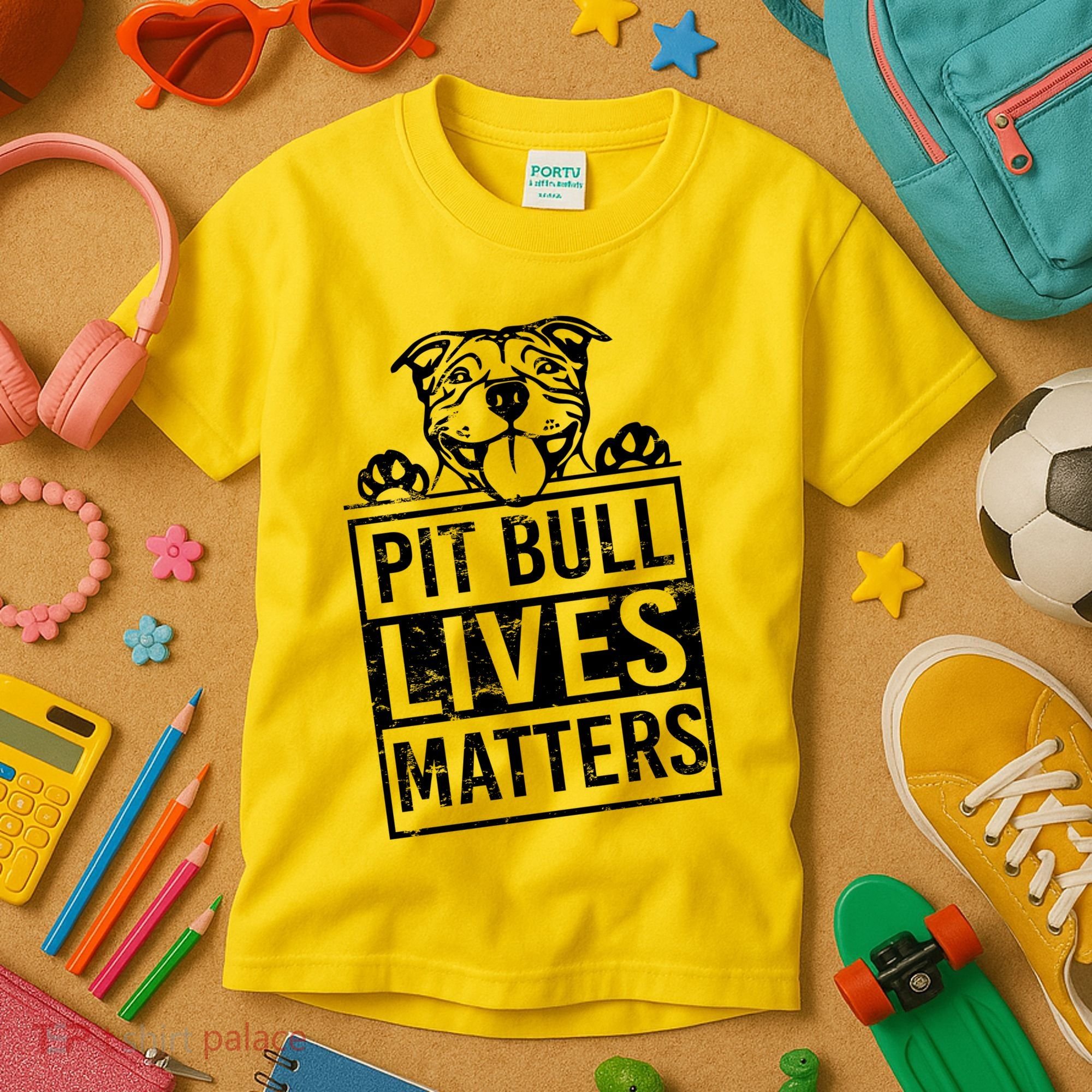 Pit Bull Lives Matters Kids T-Shirt