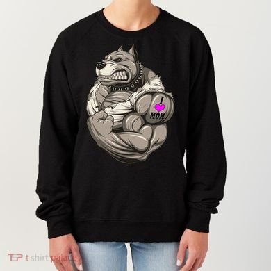 Pit Bull Loves Mom Women's Sweatshirt