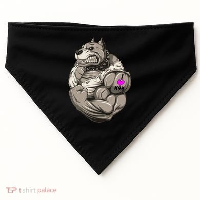Pit Bull Loves Mom USA-Made Doggie Bandana