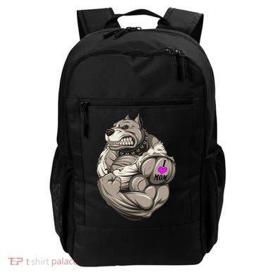 Pit Bull Loves Mom Backpack