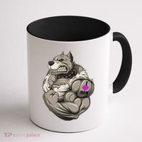 Pit Bull Loves Mom Coffee Mug thumb 1