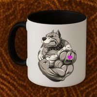 Pit Bull Loves Mom Coffee Mug thumb 2