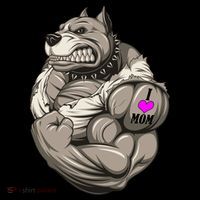 Pit Bull Loves Mom Women's Hoodie thumb 2