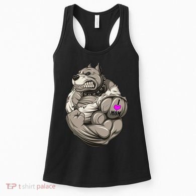 Pit Bull Loves Mom Women's Tank Top