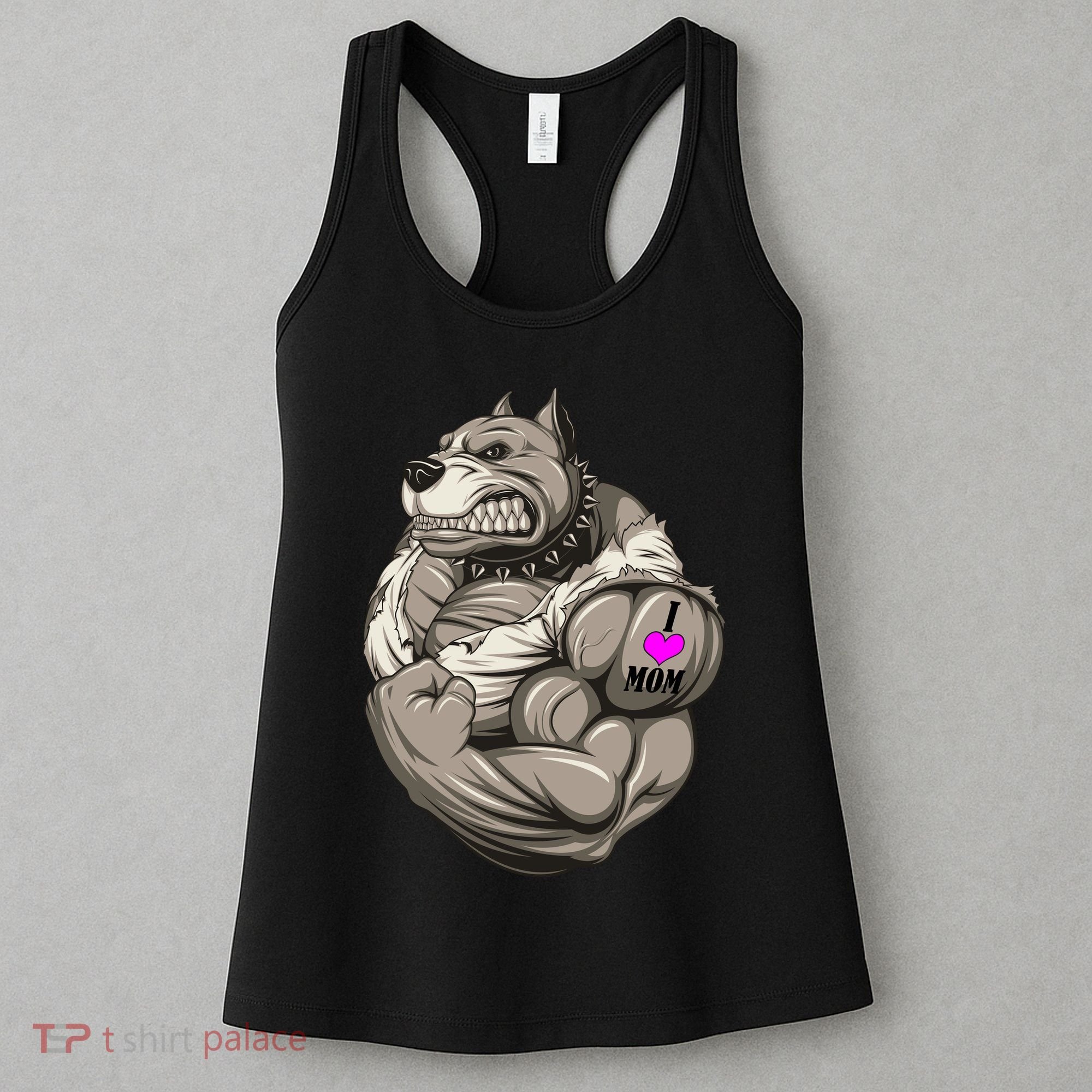 Pit Bull Loves Mom Women's Tank Top