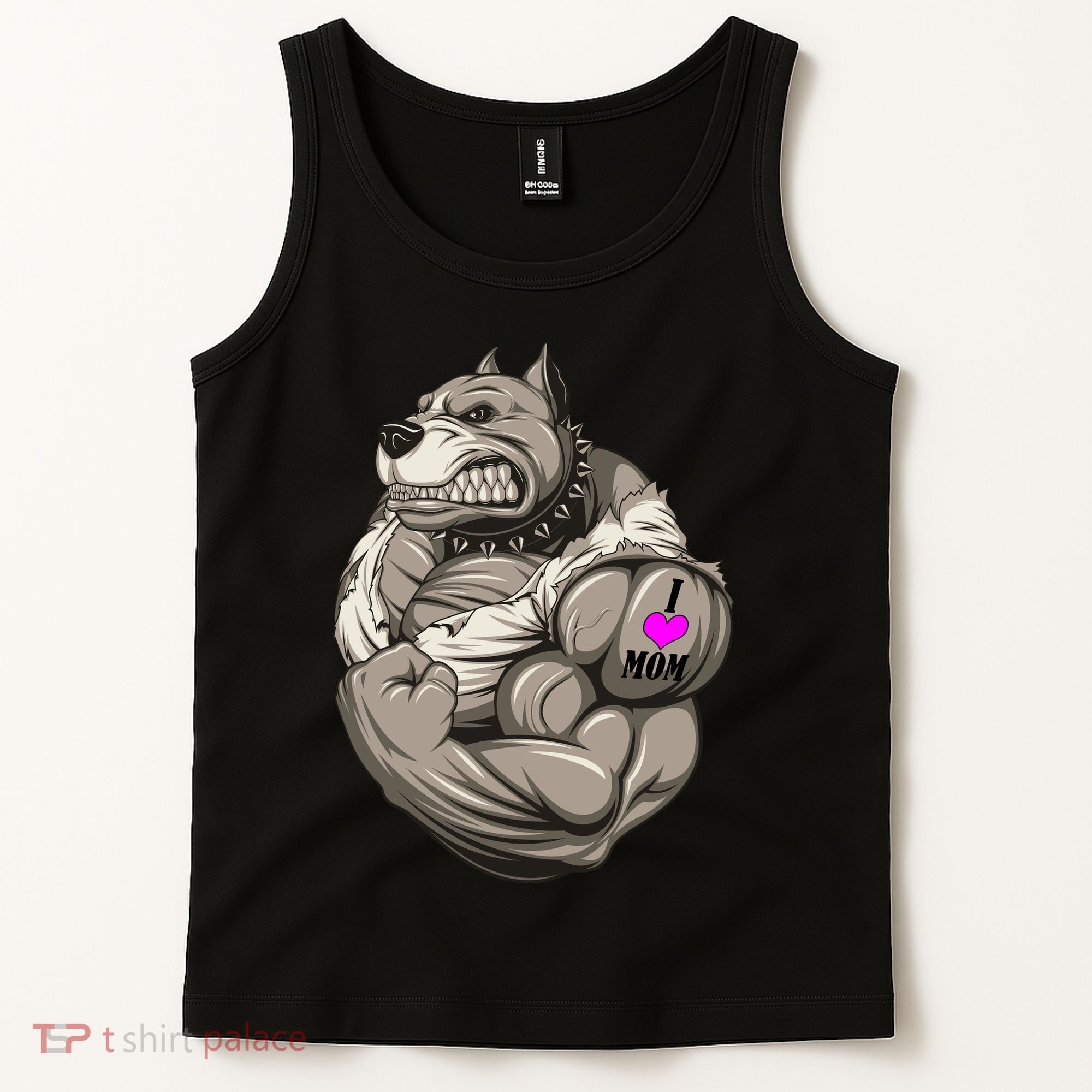 Pit Bull Loves Mom Tank Top