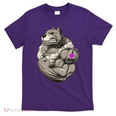 Pit Bull Loves Mom T-Shirt
