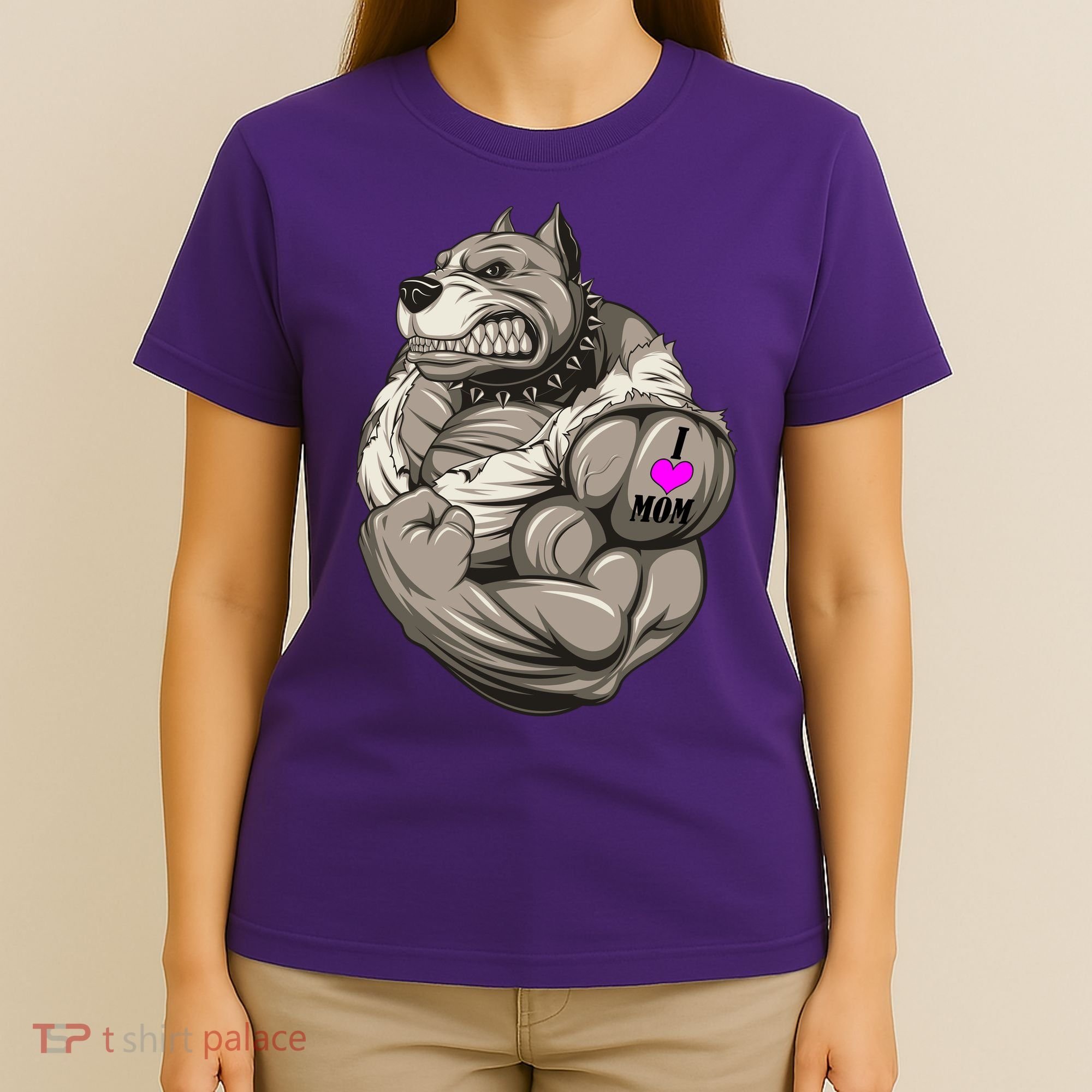 Pit Bull Loves Mom T-Shirt