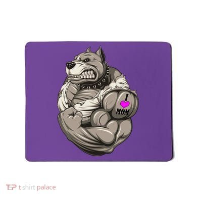 Pit Bull Loves Mom Mousepad