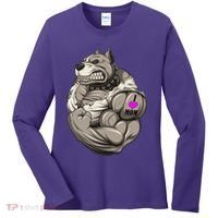 Pit Bull Loves Mom Women's Long Sleeve Shirt thumb 0