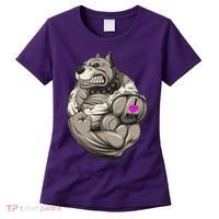 Pit Bull Loves Mom Women's T-Shirt thumb 0