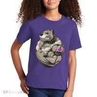 Pit Bull Loves Mom Kids T-Shirt thumb 2
