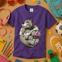 Pit Bull Loves Mom Kids T-Shirt thumb 3