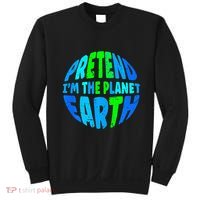 Pretend I'm The Earth Funny Lazy Matching Halloween Costume Sweatshirt thumb 0