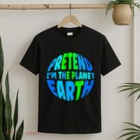 Pretend I'm The Earth Funny Lazy Matching Halloween Costume T-Shirt thumb 2