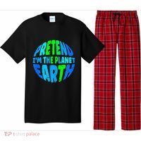Pretend I'm The Earth Funny Lazy Matching Halloween Costume Pajama Set thumb 0