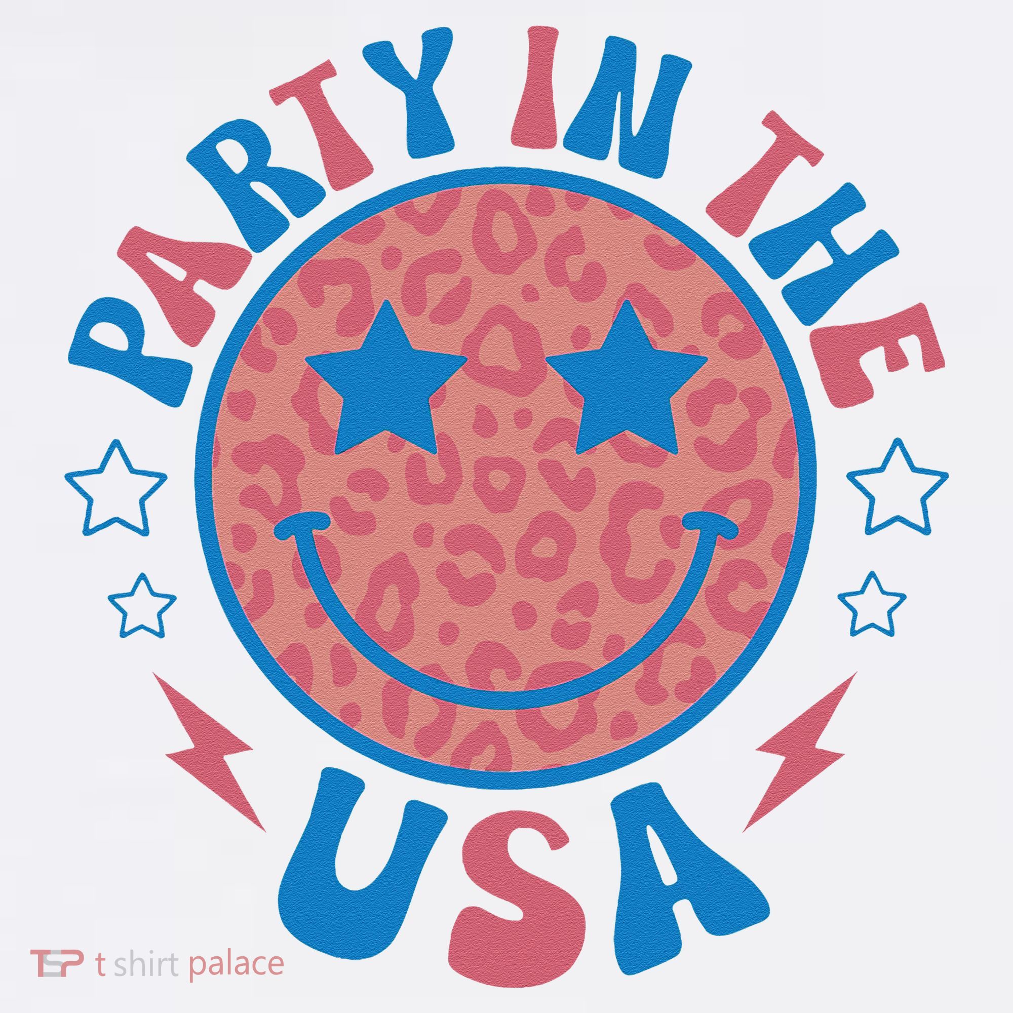 Party in the USA 4th of July Preppy Smile Women's Hoodie