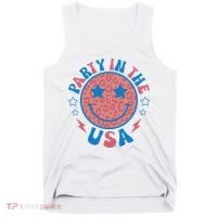 Party in the USA 4th of July Preppy Smile Tank Top thumb 0