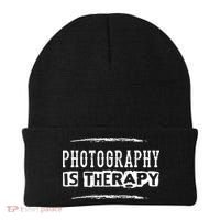Photography Is Therapy Funny Photographer Saying Beanie thumb 0