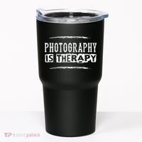 Photography Is Therapy Funny Photographer Saying Tumbler thumb 0