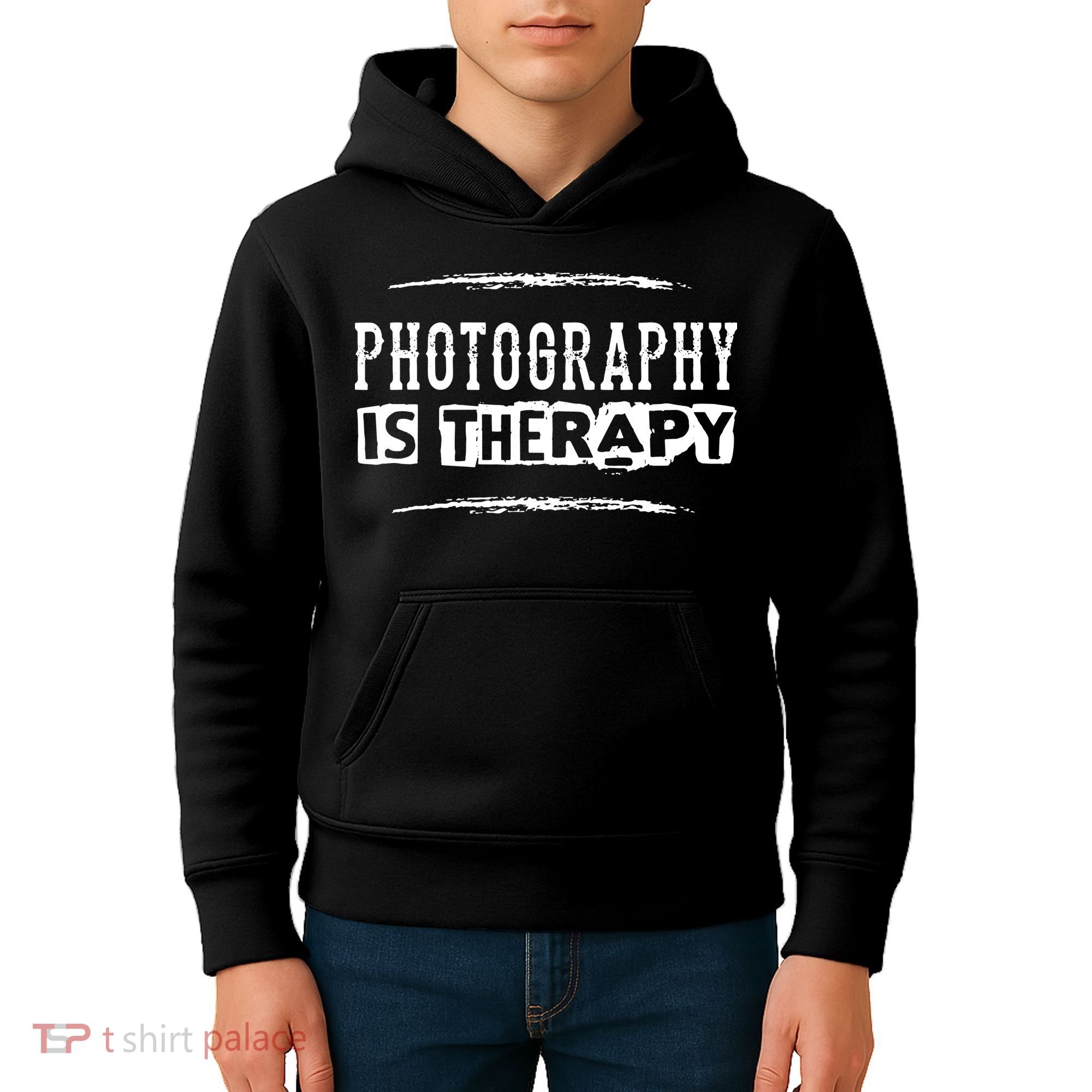 Photography Is Therapy Funny Photographer Saying Kids Hoodie
