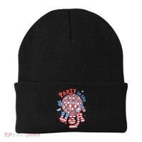 Party In The USA 4th Of July America Independence Disco Beanie thumb 0