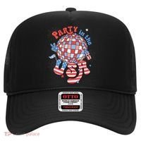 Party In The USA 4th Of July America Independence Disco Hat thumb 0