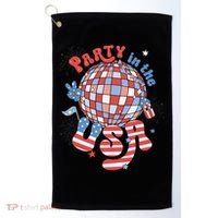 Party In The USA 4th Of July America Independence Disco Golf Towel thumb 0