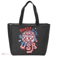 Party In The USA 4th Of July America Independence Disco Tote Bag thumb 0