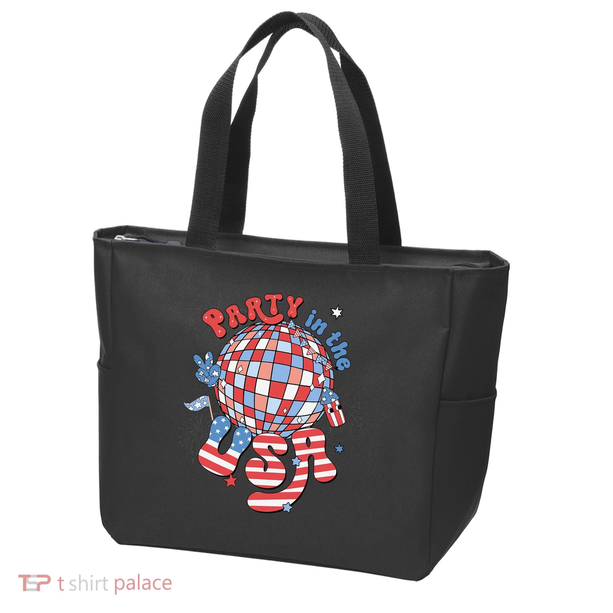 Party In The USA 4th Of July America Independence Disco Tote Bag