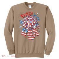 Party In The USA 4th Of July America Independence Disco Sweatshirt thumb 0