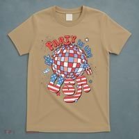 Party In The USA 4th Of July America Independence Disco T-Shirt thumb 5