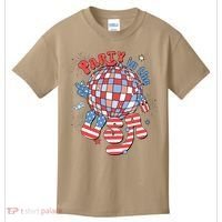 Party In The USA 4th Of July America Independence Disco Kids T-Shirt thumb 0