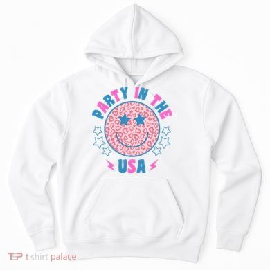 Party In The Usa Retro Star Smile Hoodie