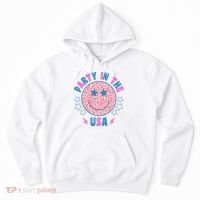 Party In The Usa Retro Star Smile Hoodie thumb 0