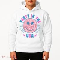 Party In The Usa Retro Star Smile Hoodie thumb 2